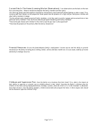 Form CFS506-R Foster Home Renewal Licensing Assessment - Illinois, Page 7