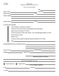 Form CFS888-3 &quot;Case Action Form&quot; - Illinois