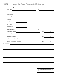 Document preview: Form CFS906-4 Special Service Fee and Payment Extension Form - Illinois