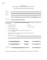 Document preview: Form CFS578-7 Reason for Expired Renewal Application - Illinois