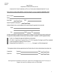 Form CFS374-1 Emancipation Funding Application and Disbursement Plan - Illinois