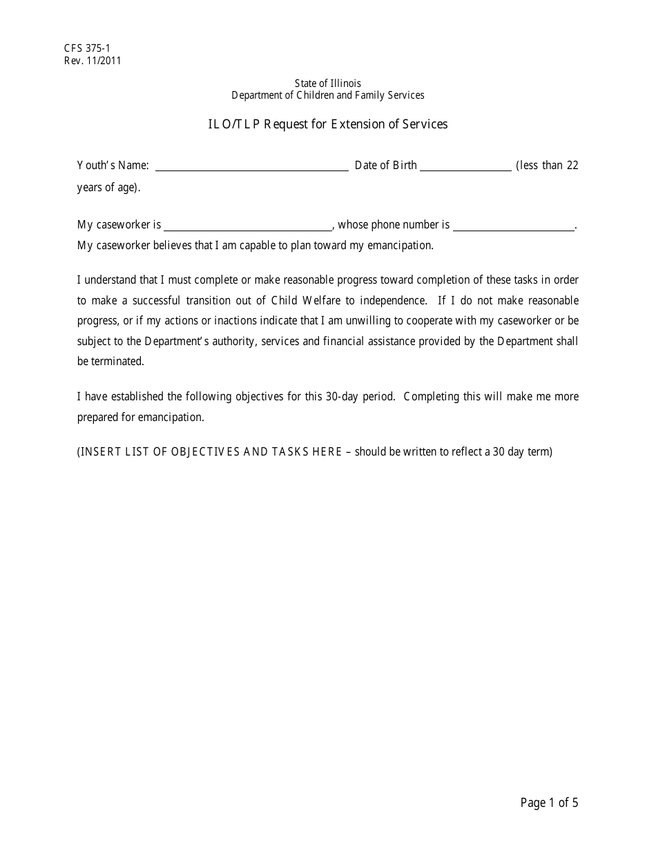Form CFS3751 Fill Out, Sign Online and Download Fillable PDF