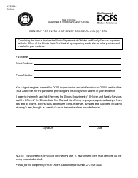 Document preview: Form CFS595-2 Consent for Installation of Smoke Alarm(S) Form - Illinois