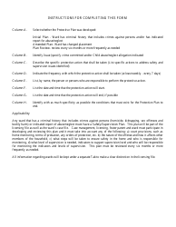 Form CFS596-G-W Protective Plan Forwards With Criminal Histories and Indicated Abuse/Neglect Reports - Illinois, Page 3