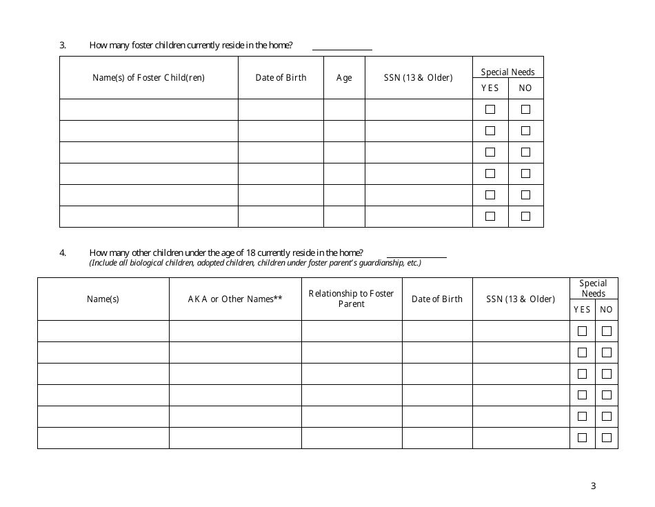 Form CFS2012 Pre-placement Questionnaire - Illinois, Page 3