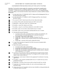 Form CFS968-62E &quot;Caseworker Preparation Checklist for Ilo/Tlp Staffing&quot; - Illinois