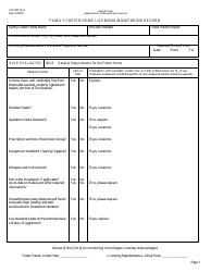 Document preview: Form CFS597-FFH Family Foster Home Licensing Monitoring Record - Illinois