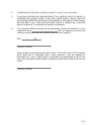 Form CFS403-B &quot;Affidavit of Identification&quot; - Illinois, Page 2
