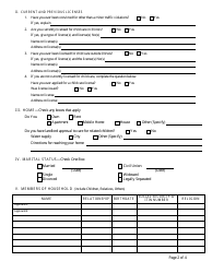 Form CFS597-R &quot;Application for Foster Family Home License for Relative Caregivers&quot; - Illinois, Page 2