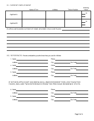 Form CFS597-R &quot;Application for Foster Family Home License for Relative Caregivers&quot; - Illinois, Page 3