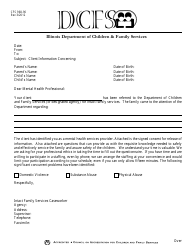 Form CFS968-90 Questions for Mental Health Professionals - Illinois