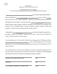 Document preview: Form CFS969-1 Understanding of Future Eligibility for the Enhanced Subsidized Guardianship and Adoption Services Program - Illinois