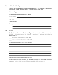 Form CFS2018 Inter-Ethnic Placement Act Assessment Form - Illinois, Page 3