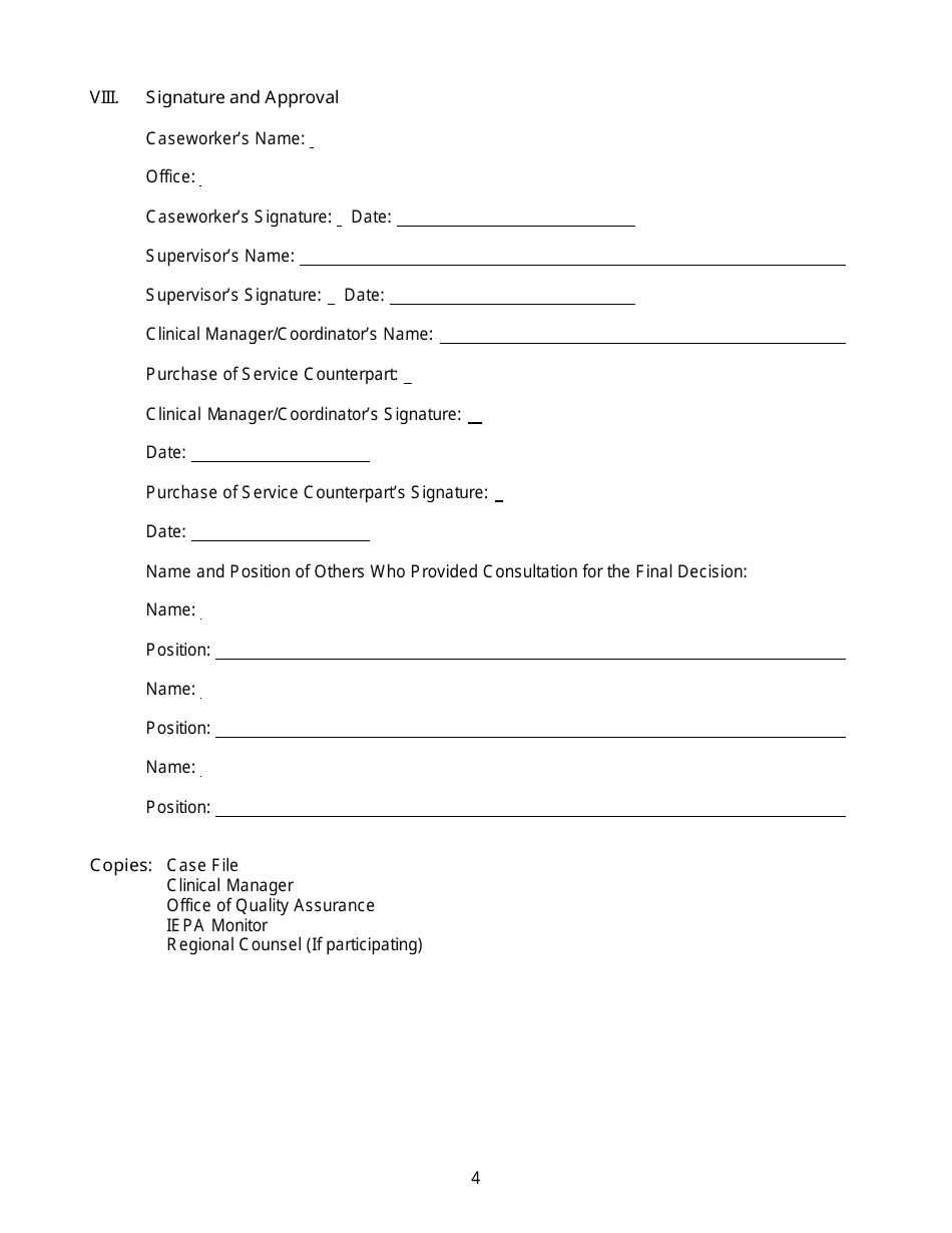 Form CFS2018 Inter-Ethnic Placement Act Assessment Form - Illinois, Page 4
