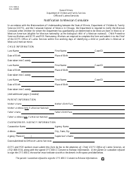 Document preview: Form CFS1000-6 Notification to Mexican Consulate - Illinois