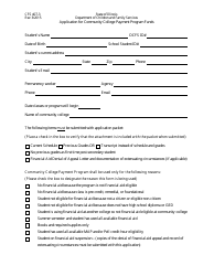 Form CFS407-3 &quot;Application for Community College Payment Program Funds&quot; - Illinois, Page 2