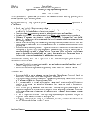 Form CFS407-3 &quot;Application for Community College Payment Program Funds&quot; - Illinois, Page 3