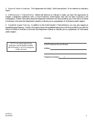 Form CANTS8 Notification of a Report of Suspected Child Abuse and/or Neglect - Illinois, Page 4