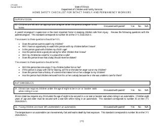 Form CFS2025 &quot;Home Safety Checklist for Intact and Permanency Workers&quot; - Illinois, Page 11