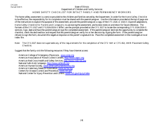 Form CFS2025 &quot;Home Safety Checklist for Intact and Permanency Workers&quot; - Illinois, Page 4