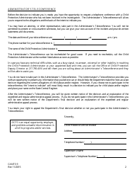 Form CANTS9 &quot;Notification of Intent to Indicate Child Care Worker for Report of Child Abuse and/or Neglect&quot; - Illinois, Page 2