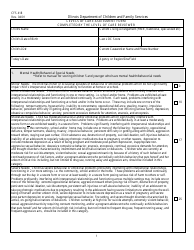 Form CFS418 Levels of Care Assessment Form - Illinois