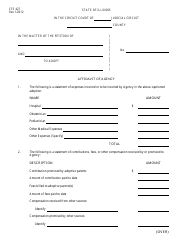 Form CFS427 Affidavit of Agency - Illinois