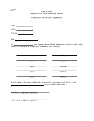 Document preview: Form CFS1441-B Safety Plan Termination Agreement - Illinois