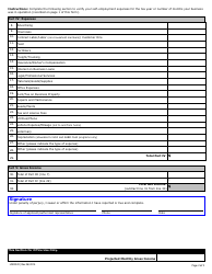 Form HW2020 Self-employment Verification Report- Itemized (Sole Proprietorship) - Idaho, Page 2