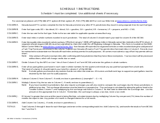 Form MC366 &quot;Nevada Ifta Tax Return&quot; - Nevada, Page 3