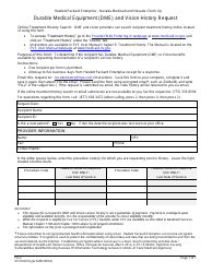 Form FA-2 &quot;Durable Medical Equipment (Dme) and Vision History Request&quot; - Nevada