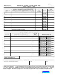 Form 0188A Abbreviated Contractor Good Faith Effort Application - Michigan, Page 2