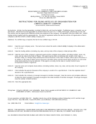 Document preview: Instructions for Form LLC-1 Articles of Organization for Limited Liability Company - Hawaii