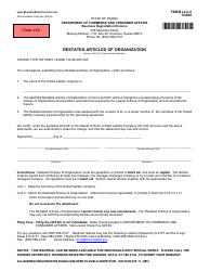 Form LLC-4 &quot;Restated Articles of Organization&quot; - Hawaii