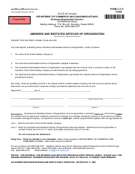 Form LLC-5 &quot;Amended and Restated Articles of Organization&quot; - Hawaii