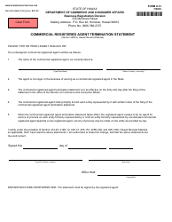 Document preview: Form X-13 Commercial Registered Agent Termination Statement - Hawaii