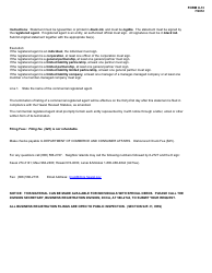 Form X-13 Commercial Registered Agent Termination Statement - Hawaii, Page 2