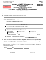 Form X-14 Statement of Change by Commercial Registered Agent - Hawaii