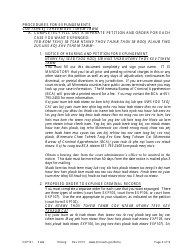 Form EXP101 Petitioner&#039;s Instructions for Expungement (Sealing) of Criminal Records - Minnesota (English/Hmong), Page 4