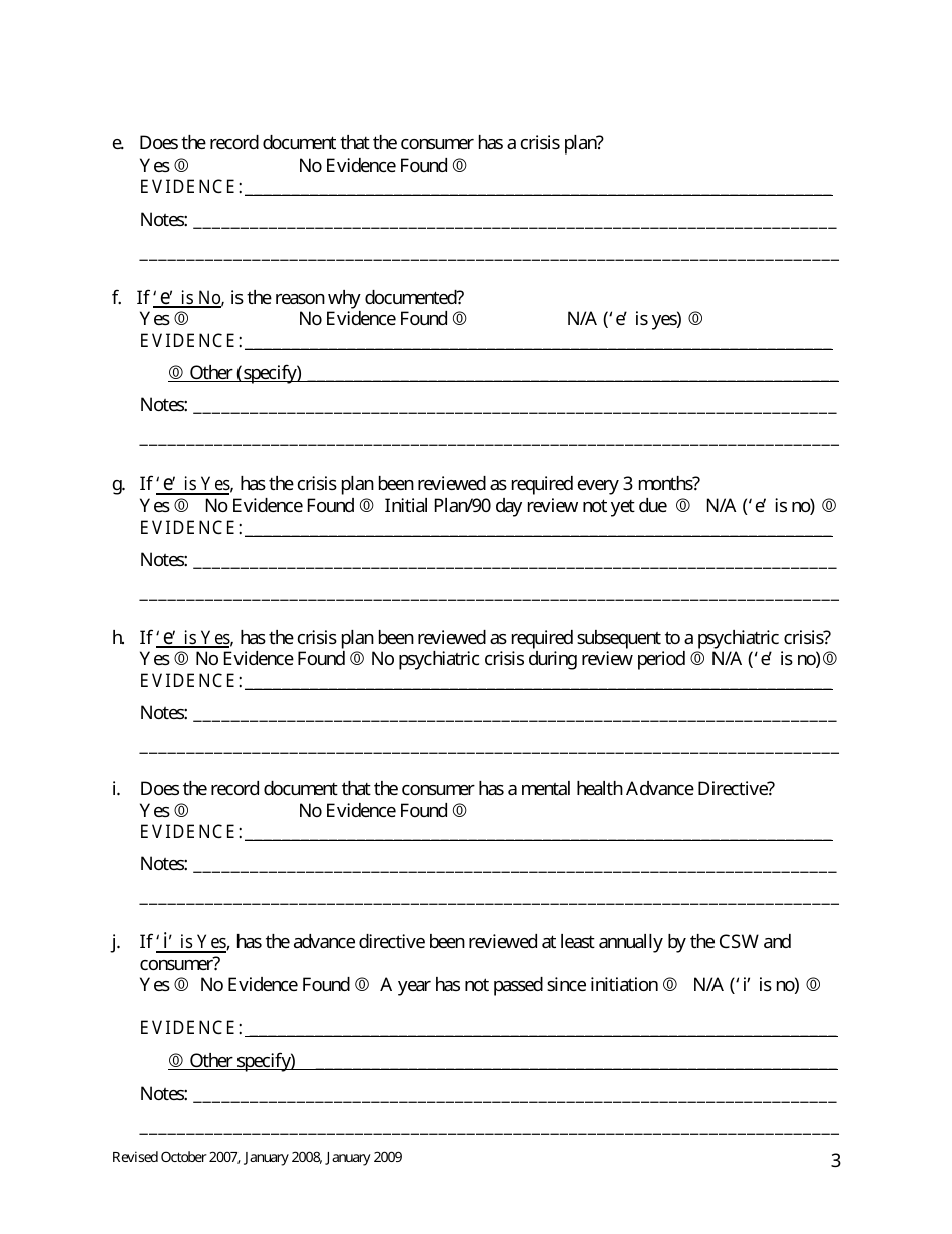 Class Member Treatment Planning Review - Maine, Page 3