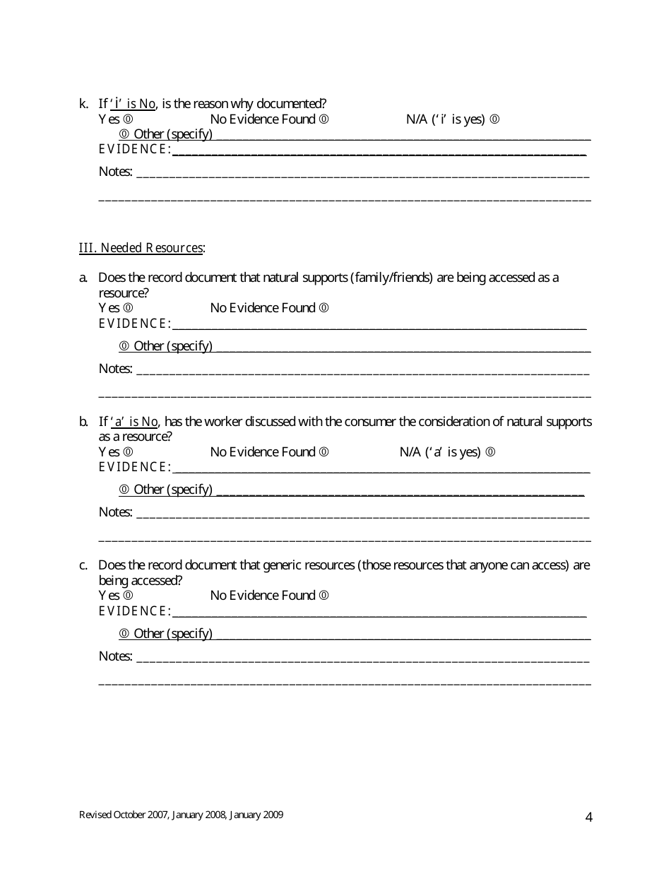 Class Member Treatment Planning Review - Maine, Page 4