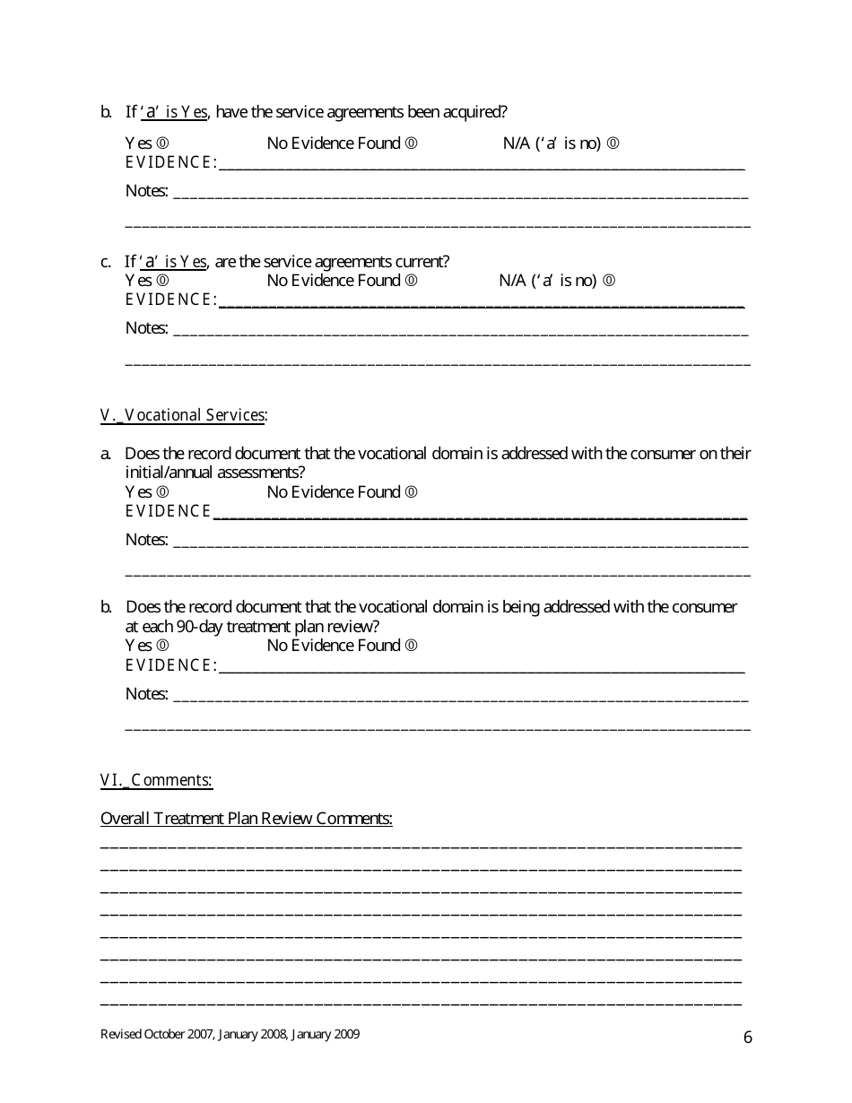 Class Member Treatment Planning Review - Maine, Page 6