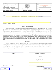 Document preview: Form AOC-290 Petition to Inspect Adoption Records - Kentucky