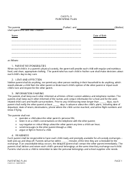Document preview: Form CAO FL3 Parenting Plan - Idaho