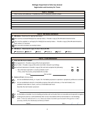Form CTS-06 Registration and Inventory Form for Trusts - Michigan, Page 2