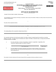 Document preview: Form DC-1 Articles of Incorporation - Hawaii