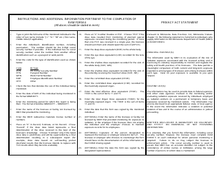 Form 4 Cumulative Occupational Exposure History - Minnesota, Page 2