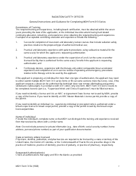 MDH Form 313A Radiation Safety Officer Training and Experience and Preceptor Attestation - Minnesota, Page 7