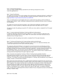 MDH Form 313A Radiation Safety Officer Training and Experience and Preceptor Attestation - Minnesota, Page 8