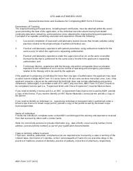 MDH Form 313T Authorized User Training and Experience and Preceptor Attestation - Minnesota, Page 7